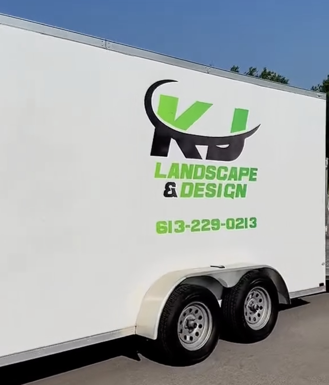 kj landscape and design truck