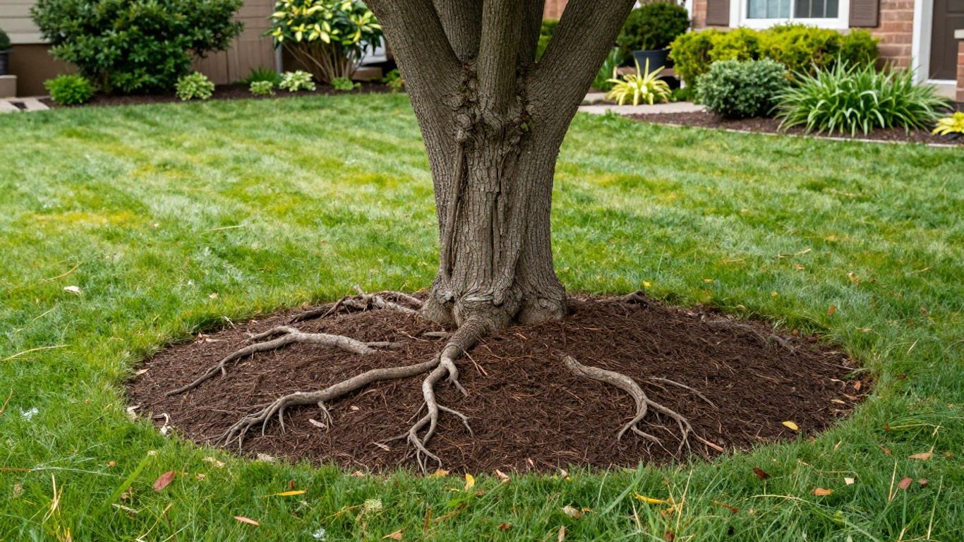 Tree Roots Causing Lawn Damage Exposed tree roots causing uneven lawn surface in an Ottawa yard.